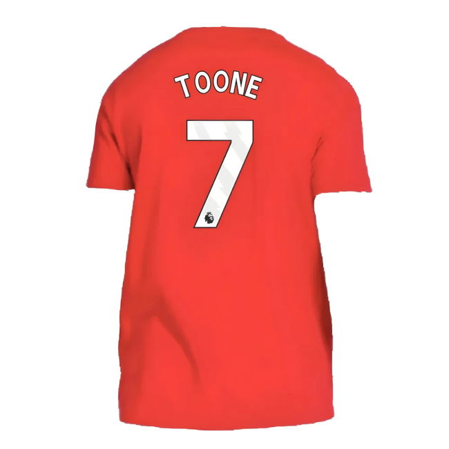 Toone 7 Match Replica Man Utd Home Supporter Shirt (Adults)
