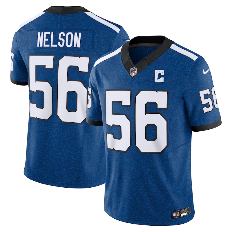 None Quenton Nelson IND Colts Modern Premium Material Jersey
