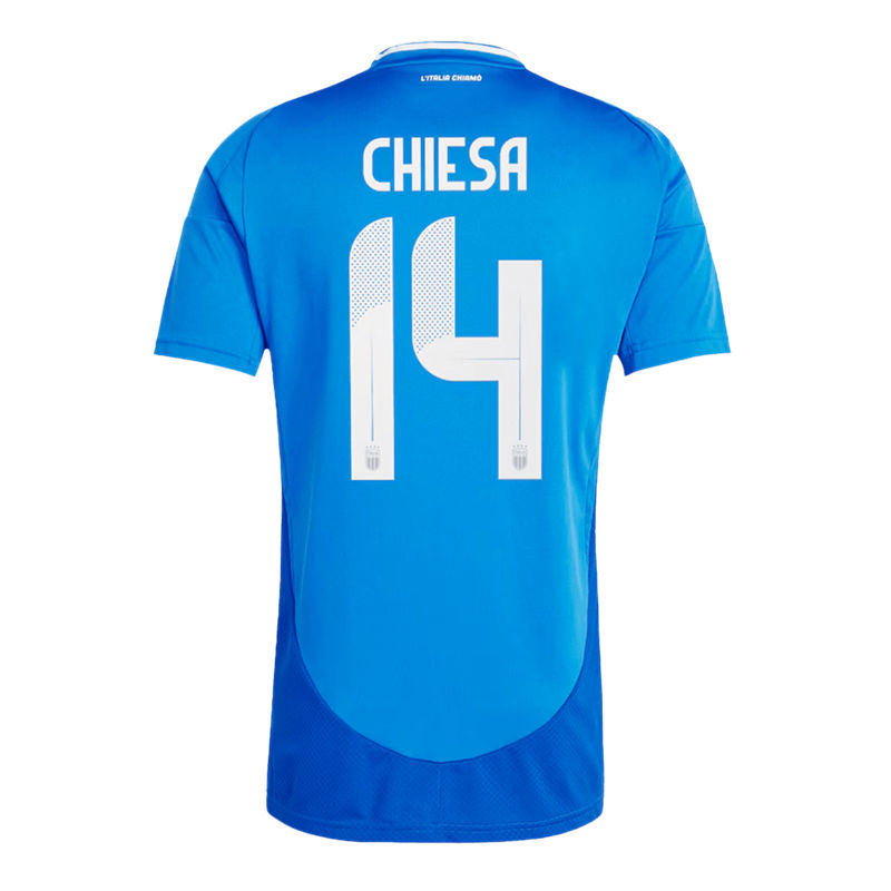 Official Breathable UEFA Euro 2024 Italy Home Shirt CHIESA 14