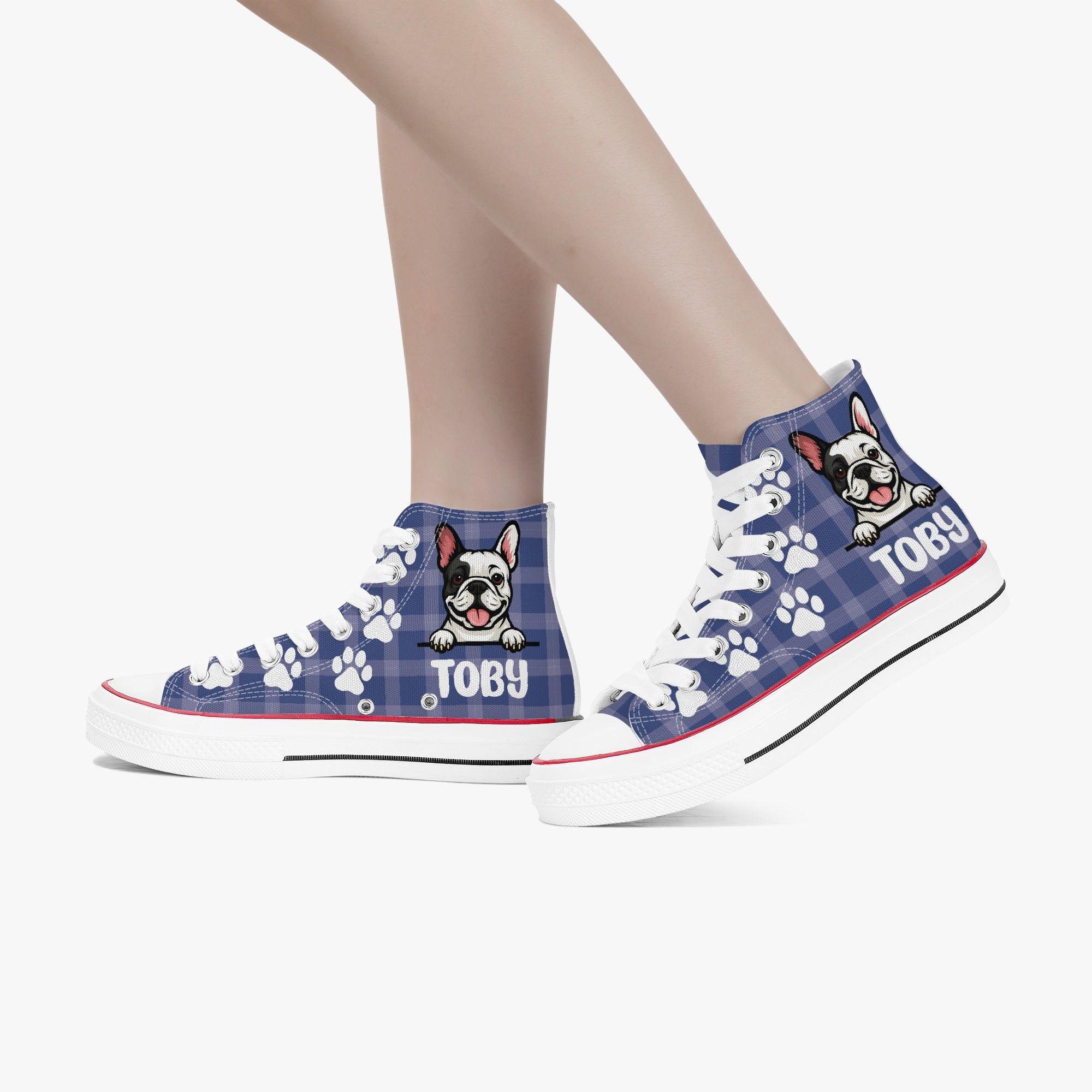 Nina - Personalized High-Top Canvas Shoes