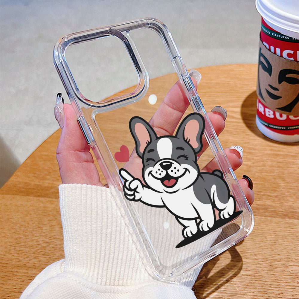French Bulldog Dixie Clear Silicone Phone Case For Iphone, Samsung &