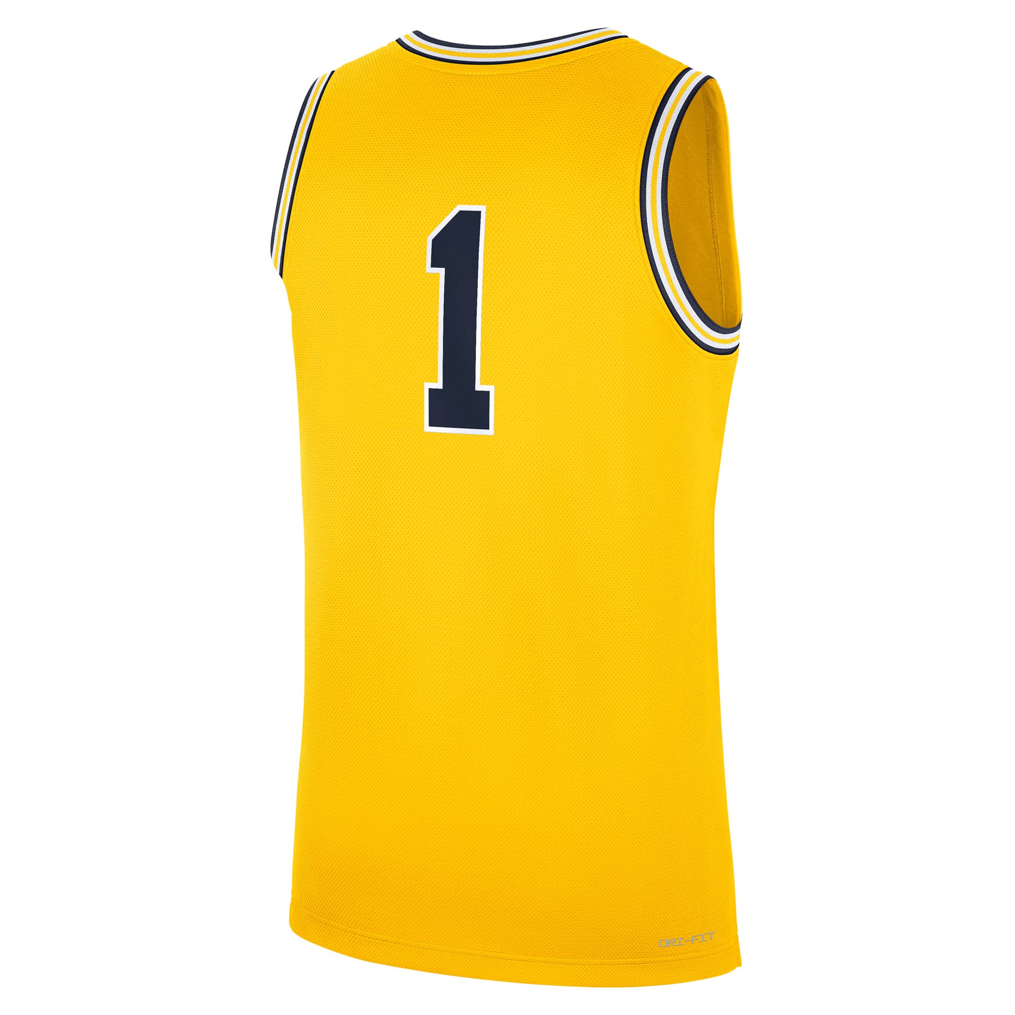 #1 Michigan Wolverines Jordan Brand Alternate Replica Jersey - Maize