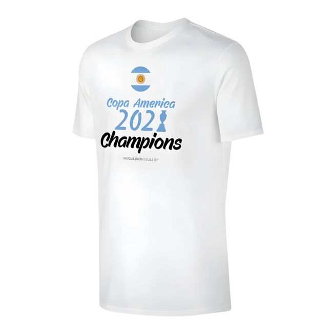 Match-Ready Argentina Ca2021 Winners T-Shirt Messi, White