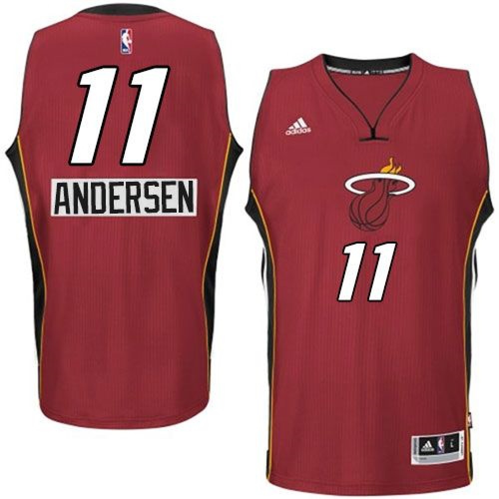 Performance Top-Grade Men's MIA #11 Chris Red Basketball Jersey
