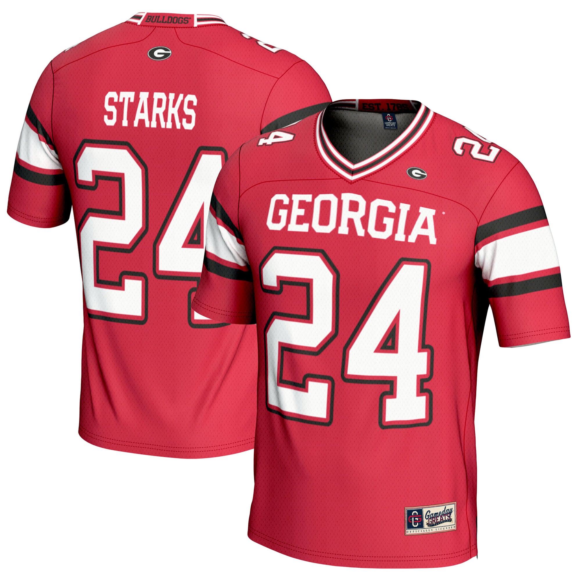 Malaki Starks Georgia Bulldogs GameDay Greats NIL Player 2026 Season Football Jersey - Red