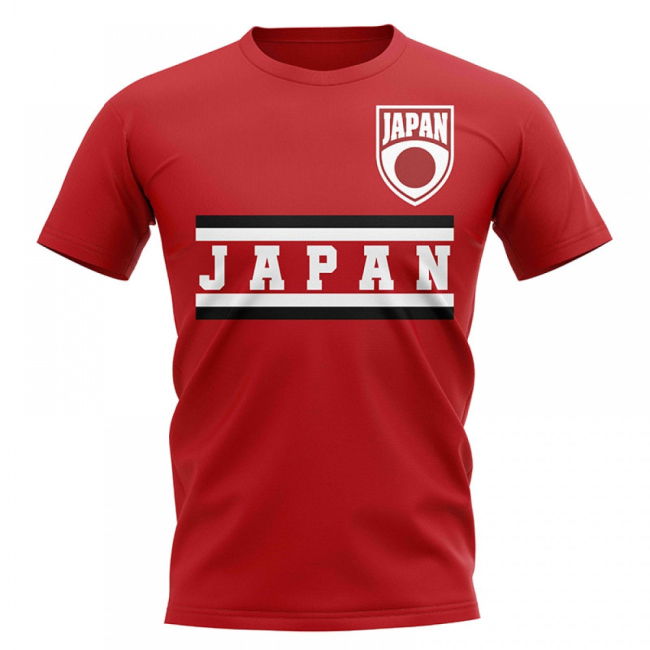 Fan-Favorite Japan Core Football Country T-Shirt (Red)