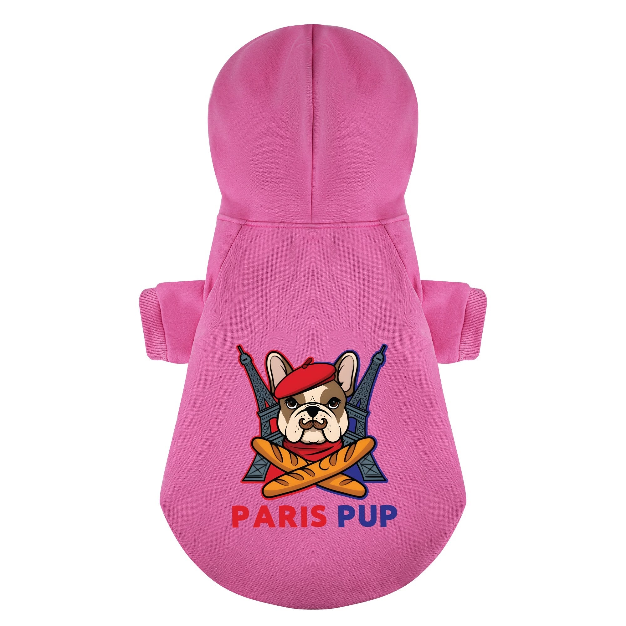 Street-Ready Paris Pup - Personalized French Bulldog Hoodies With Fun...