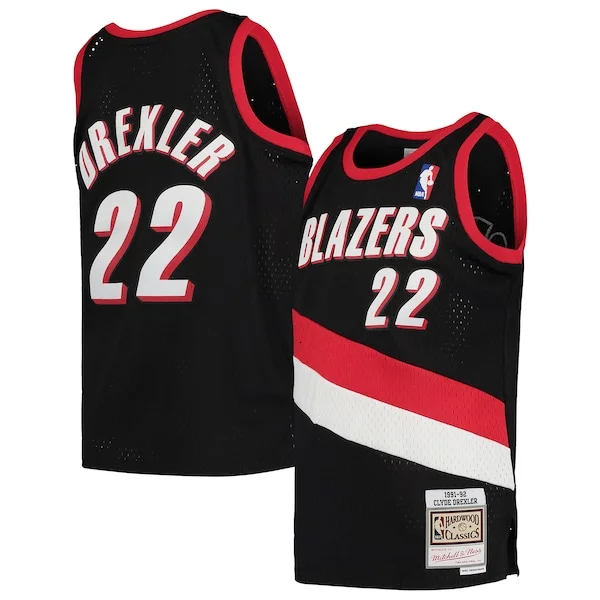 Clyde Drexler POR Swingman Jersey - contemporary exclusive - Black
