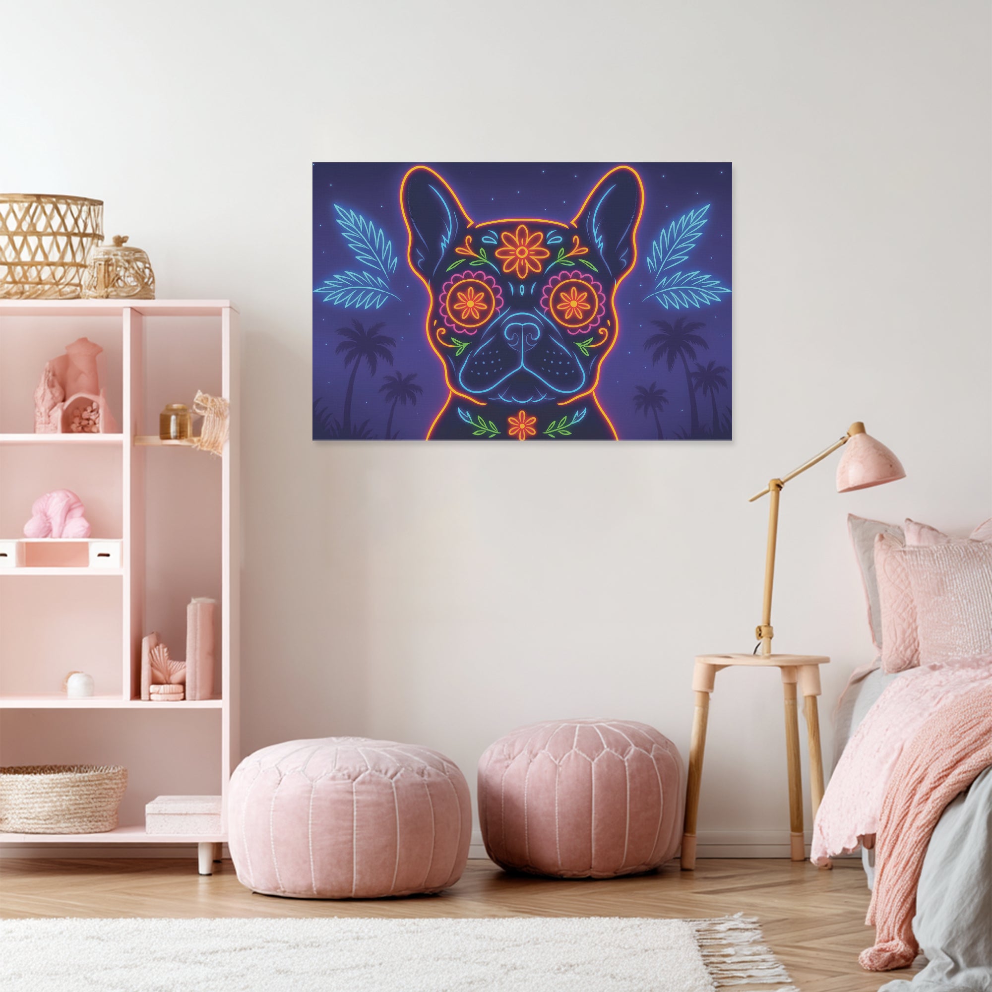 Hazel - Adorable Frenchie canvas Wall Art