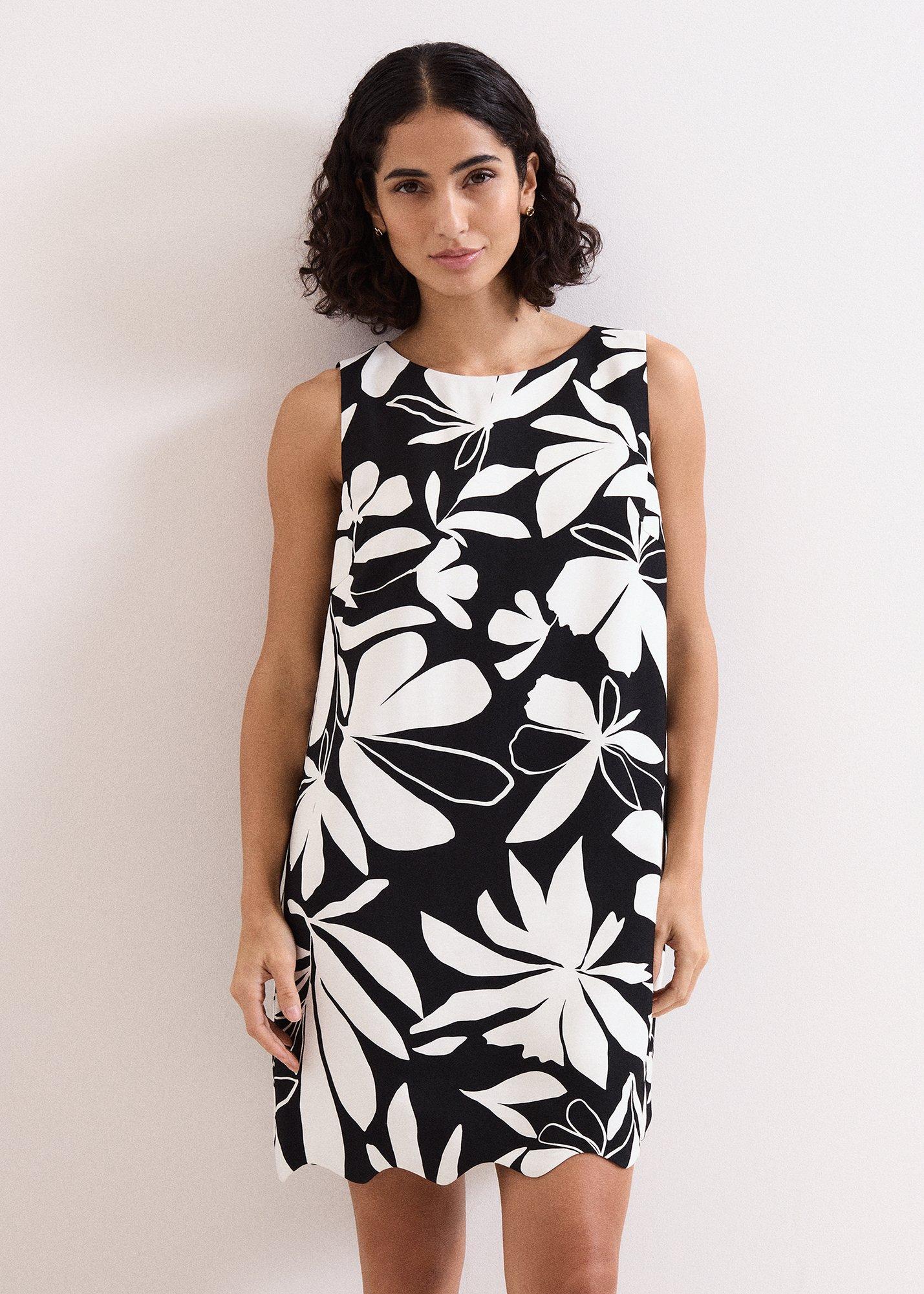 Marta Shift Print Mini Dress