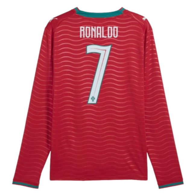 2026-2027 Portugal Long Sleeves Home Shirt Ronaldo Euro