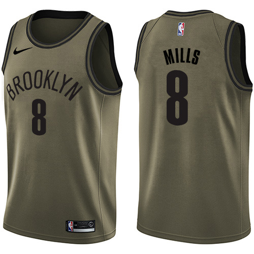 Green BKN Brooklyn Nets #8 Nike Retro Jersey Premium Quality