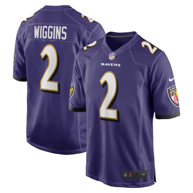 None Nate Wiggins BAL Ravens Timeless Top-Grade Jersey Game Day Wear