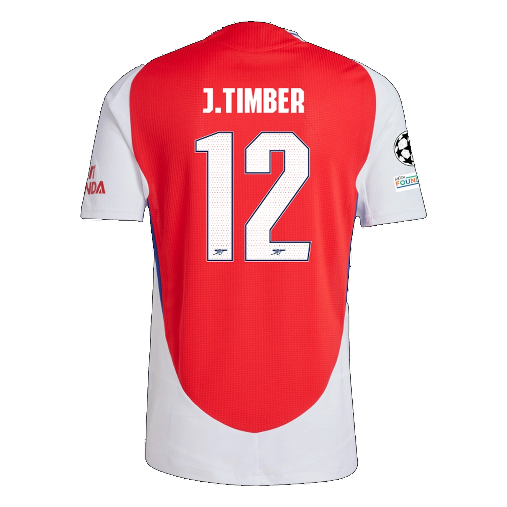 Arsenal Timber 2024-2025 UCL Home Jersey – Authentic Shirt