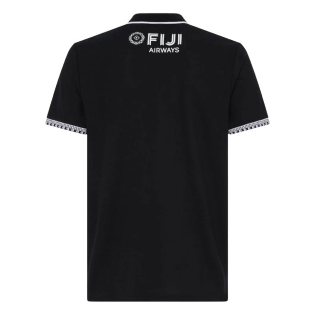 2026-2027 Fiji Rugby Pique Polo (Black)