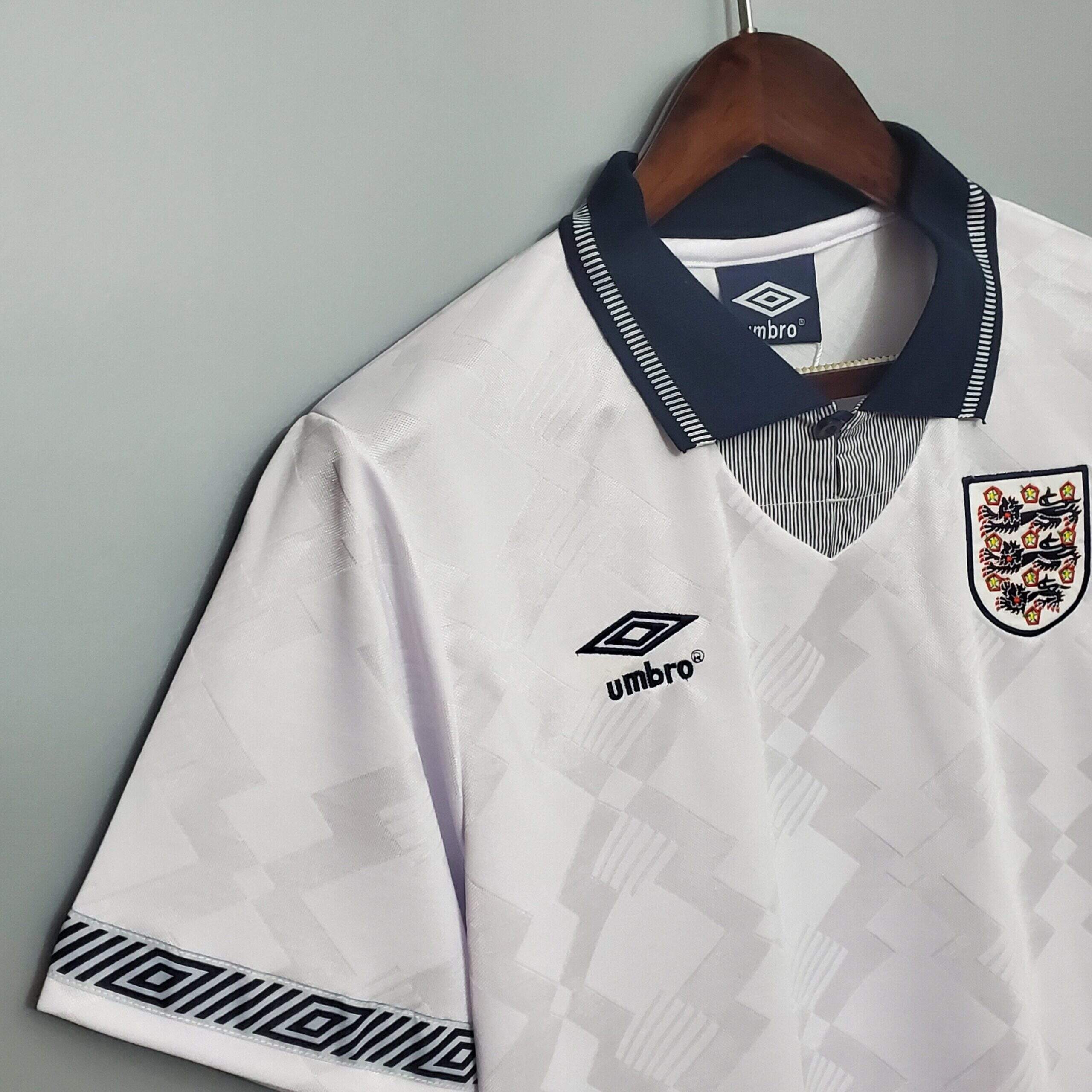 Cheap 1990 England Home retro kit