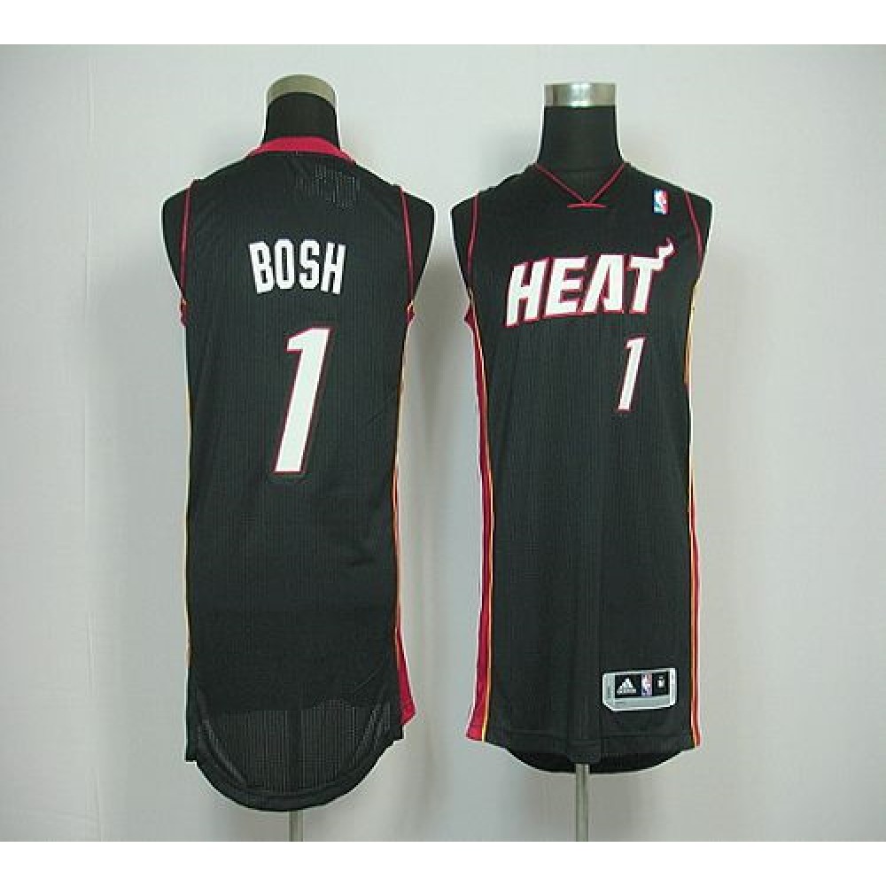 Game Day Vintage Men's Heat #1 Chris Black Basketball Jersey