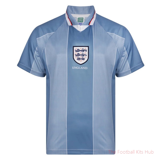 Score Draw England 1996 Away Euro Championship Retro Football Shirt