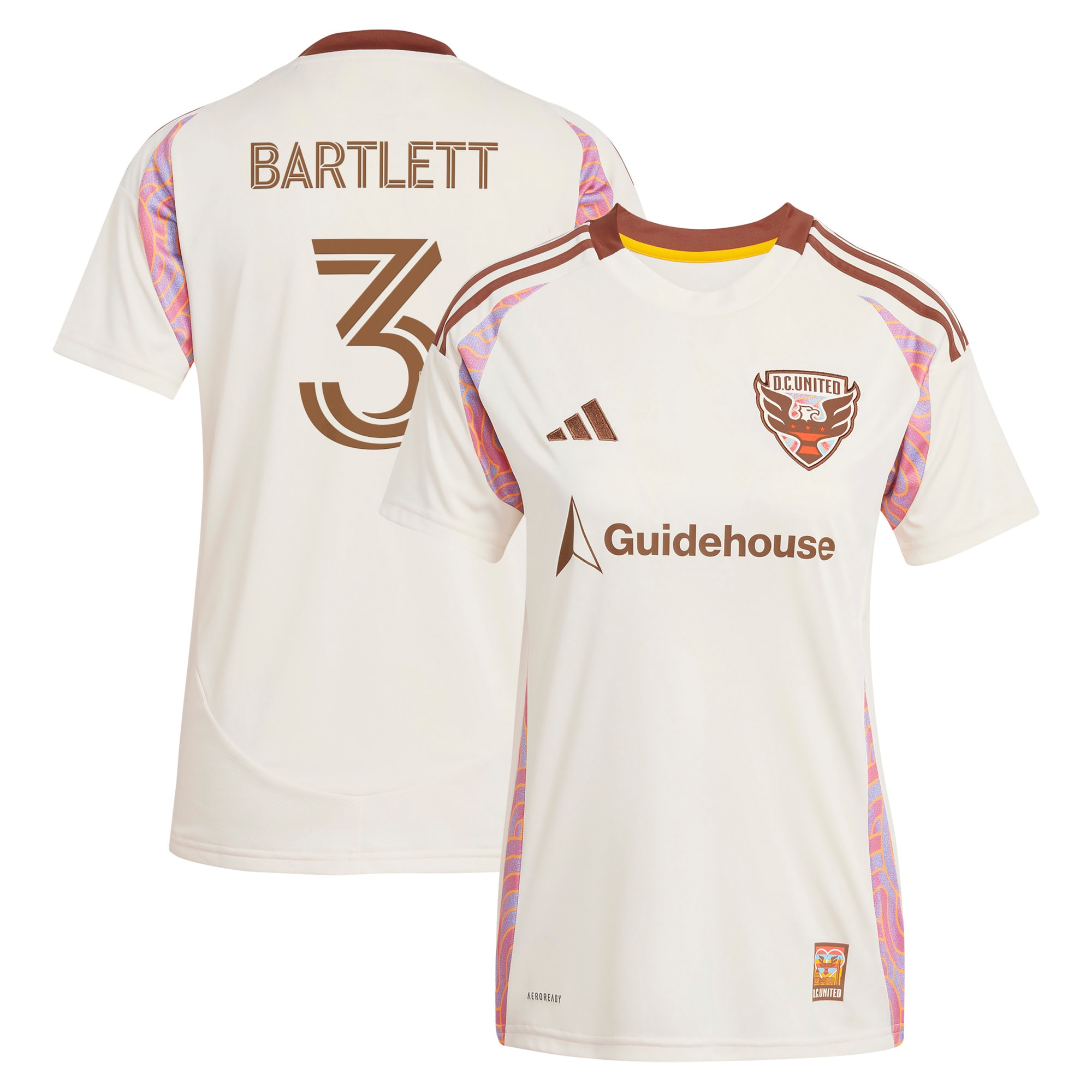 [SJH] Youth Lucas Bartlett D.C. United Women's 2025 The Soul Kit Replica Player Jersey - Natural