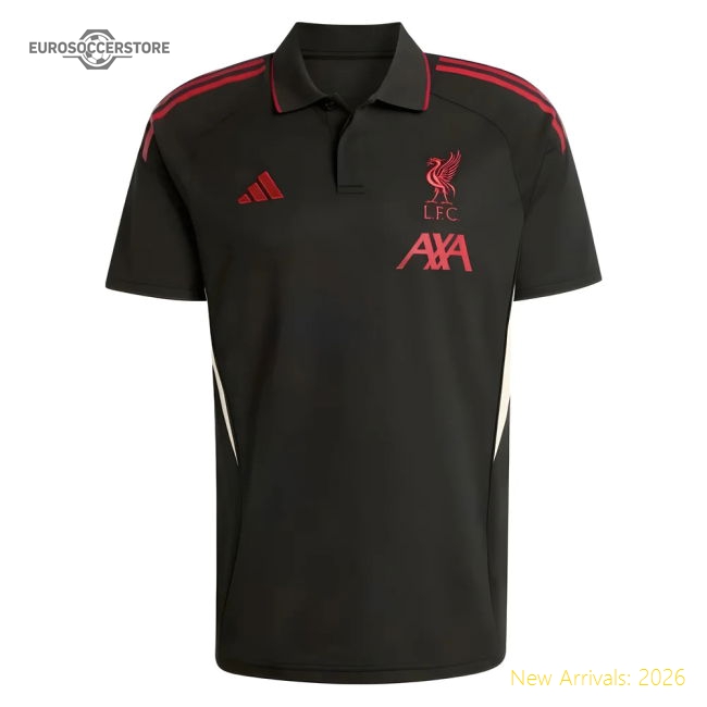 Authentic 2025-2026 Liverpool Polo Shirt (black) - Premium Quality