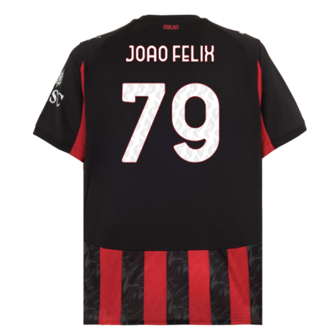 Ac Milan Italian Football Joao Felix Jersey Performance Fabric