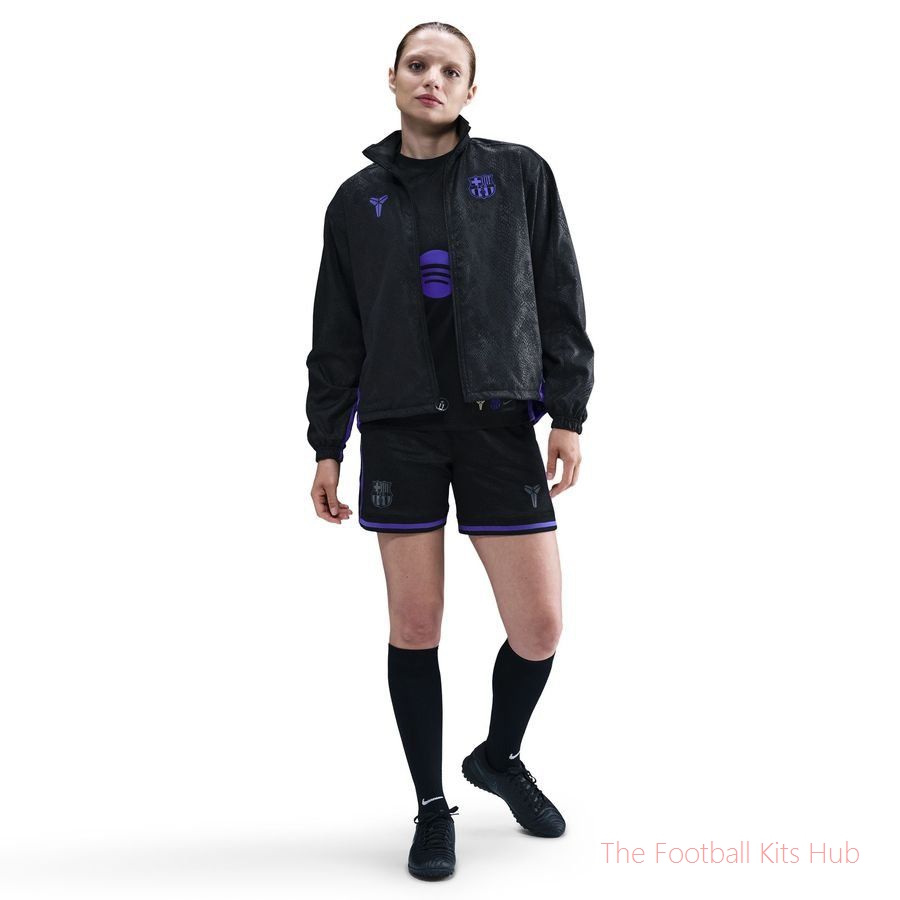 FCB W NK TRK JKT AW GX BLACK/PERSIAN VIOLET/PERSIAN VIOLET