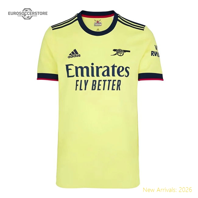 Official 2021-2022 Arsenal Away Shirt - Authentic Soccer Wear