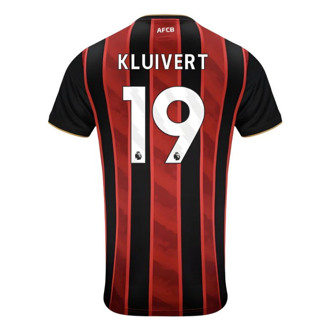 2025-2026 Bournemouth Home Shirt (Kluivert 19) | Moisture Wicking