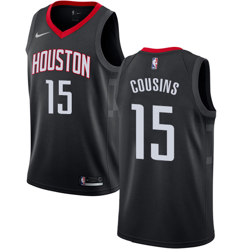 Black LAC Houston Rockets #15 Nike Jersey Basketball Jersey