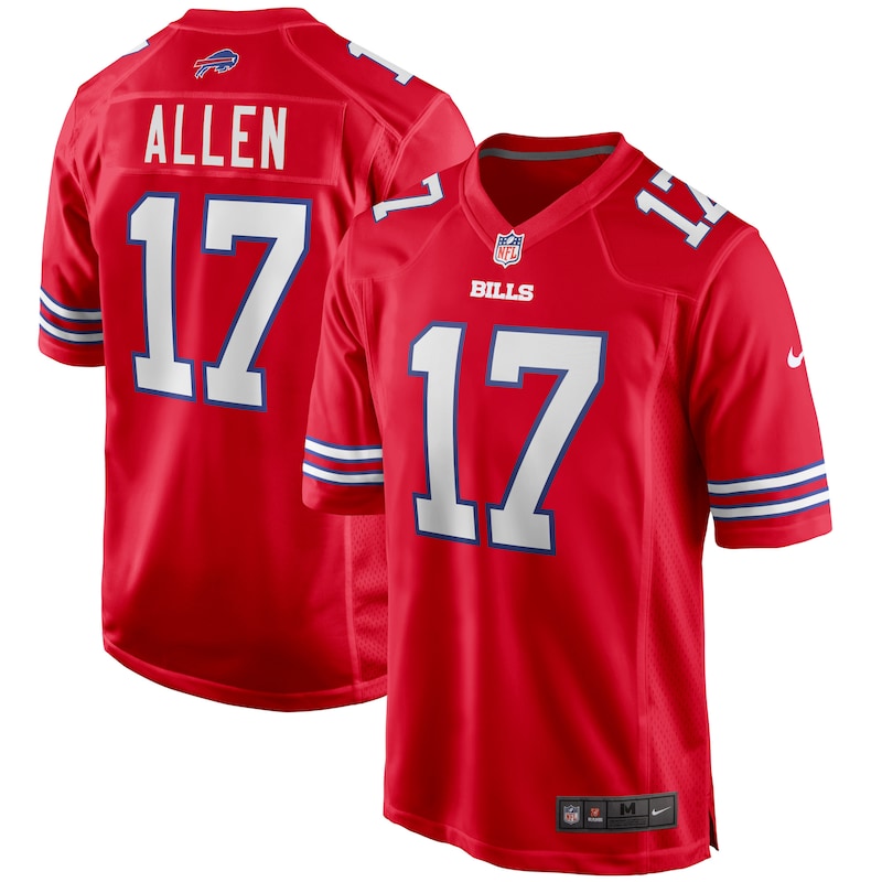 None Josh Allen BUF Bills Iconic Elite Jersey Game Day Wear
