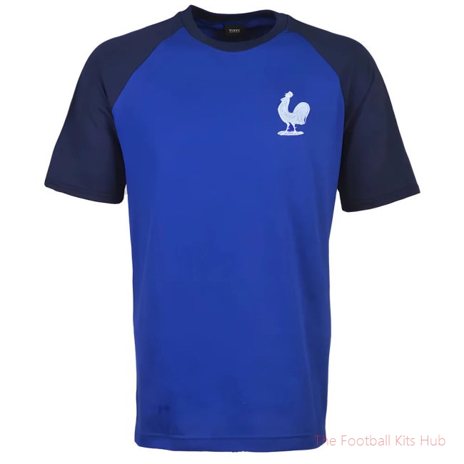 Kids France Raglan Sleeve Royal/Navy T-Shirt (Kids) (Your Name)