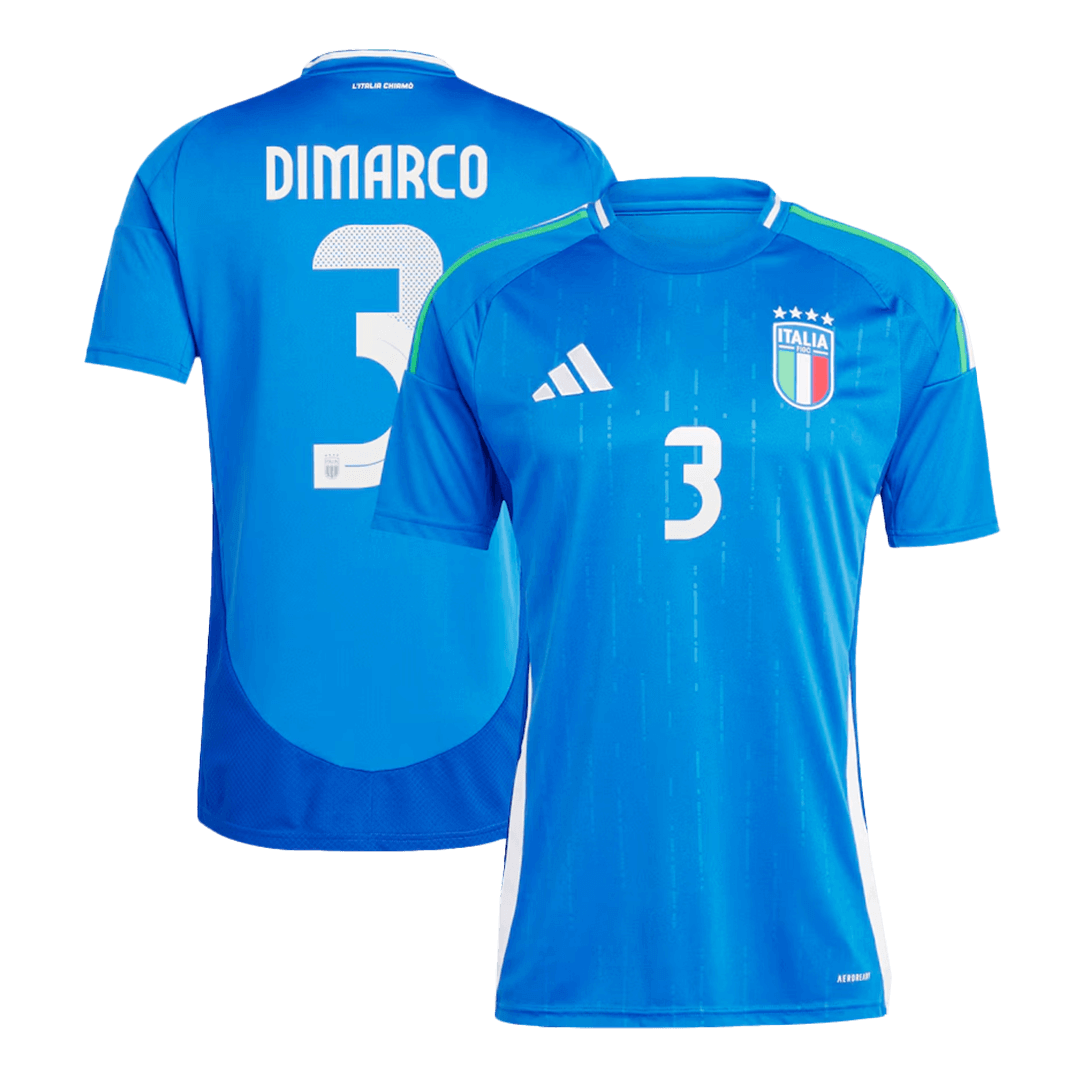 UEFA Euro 2024 Italy Home Shirt DIMARCO 3 - Official Replica 26695