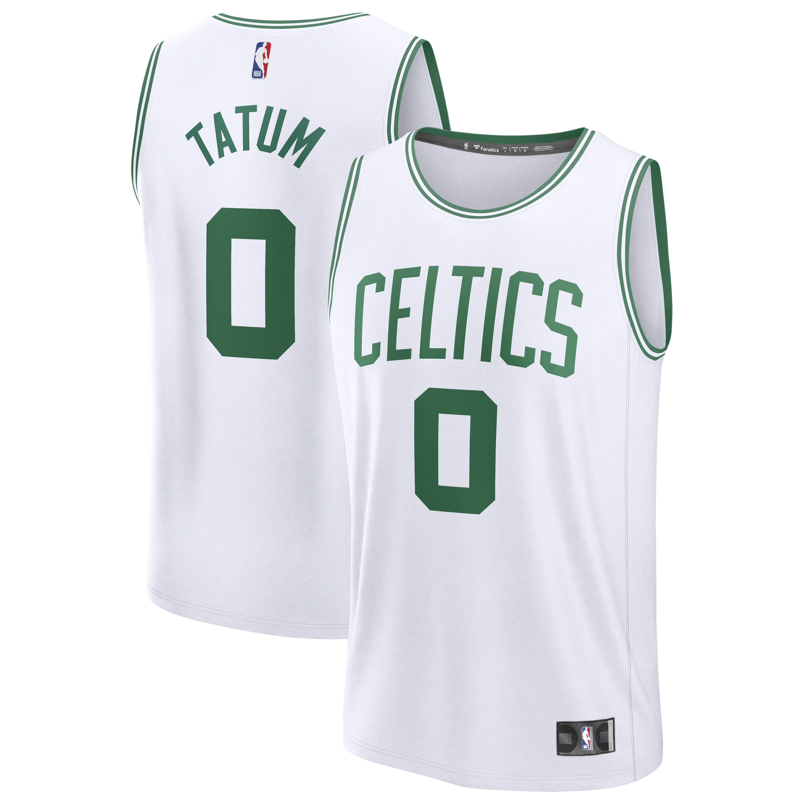 [LK] Jayson Tatum #0 Boston Celtics Fast Break Replica Player Jersey - Association Edition - White