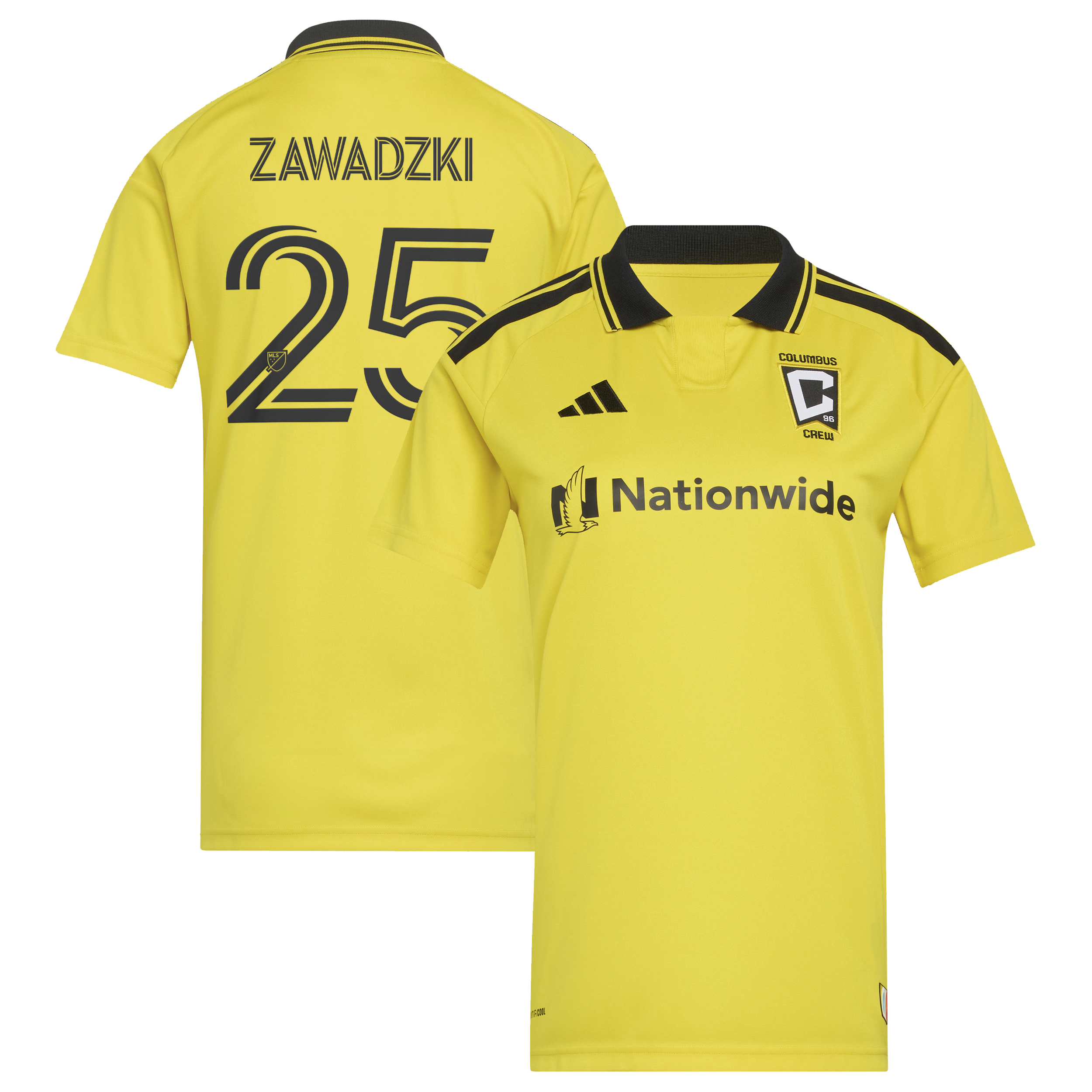 [SJH] Sean Zawadzki Columbus Crew Women's 2026 The Crafted for Excellence Kit Replica Jersey - Yellow