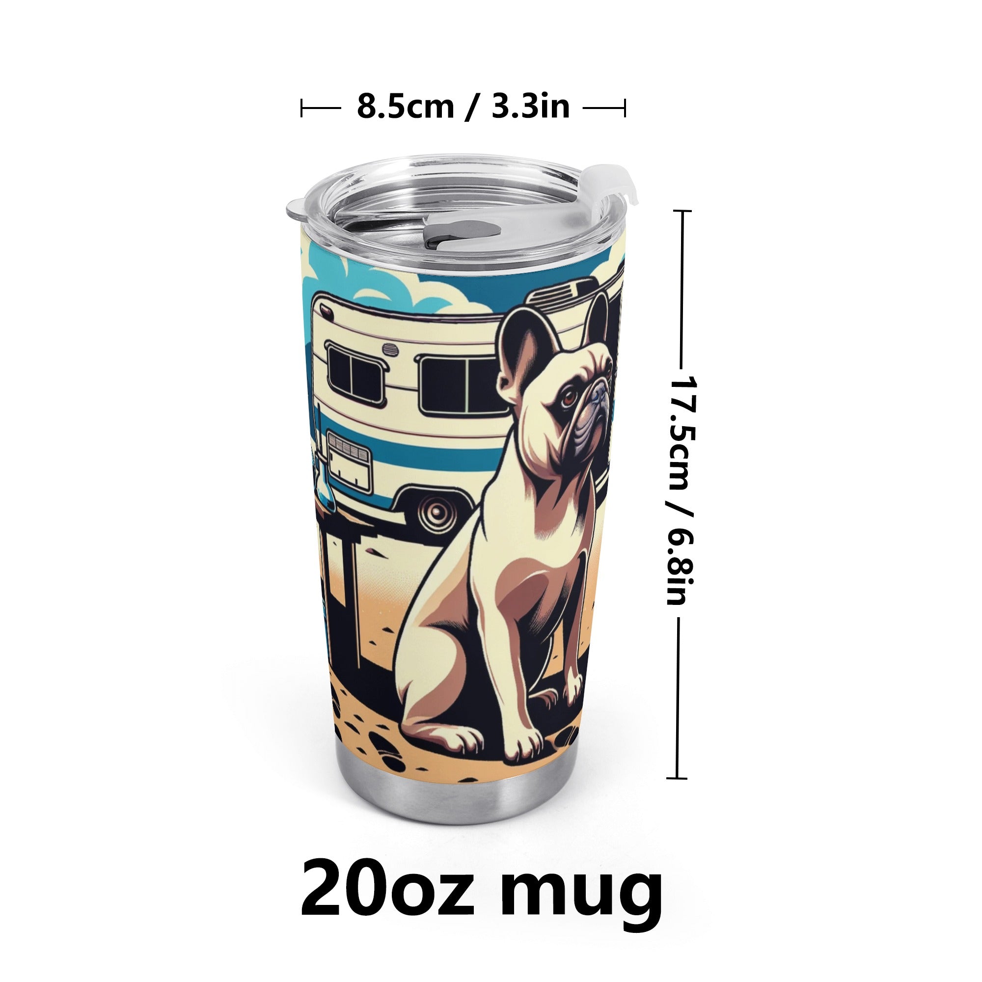 French Bulldog Paisley Tumbler Cute Frenchie Essential