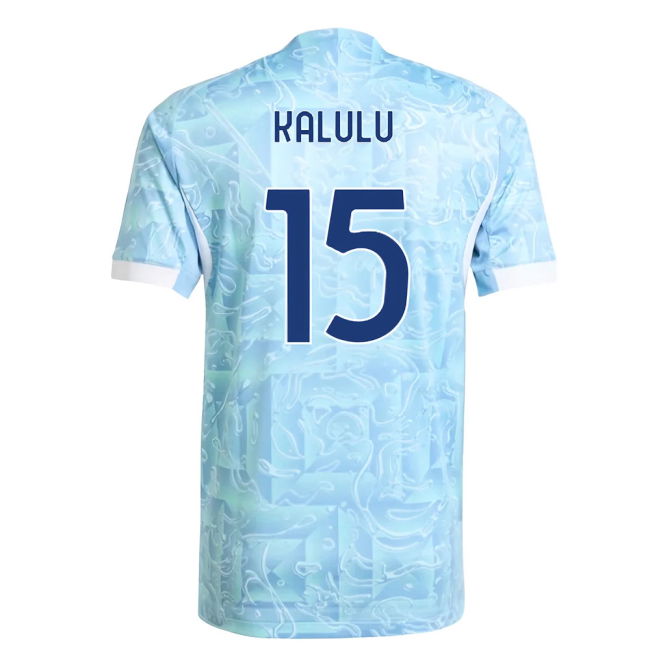 2025-2026 Juventus Away Classic Shirt (Kalulu 15) Reinforced Seams
