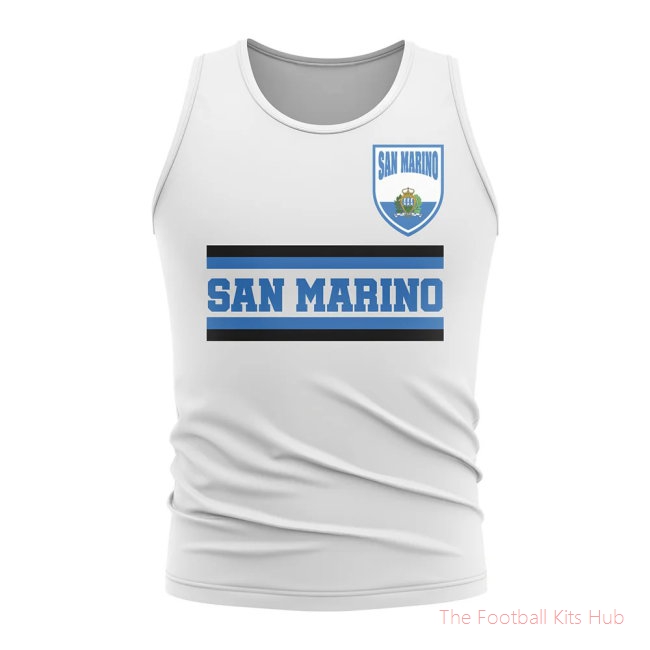 San Marino Core Football Country Sleeveless Tee (White)
