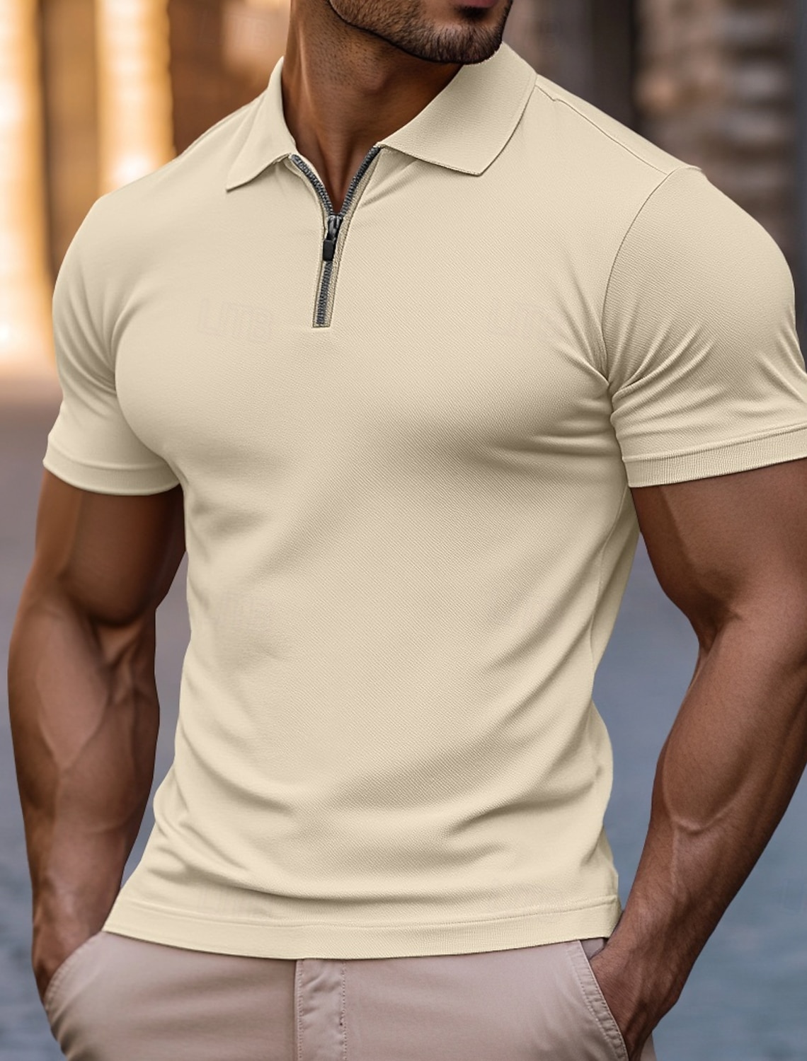 Men's Golf Shirt Golf Polos Shirts Casual Work Lapel Short Sleeve Basic Modern Color Block Coconut Tree Patchwork Buttons Summer Regular Fit Wine White Yellow Navy Blue Dark Gray Golf Shirt