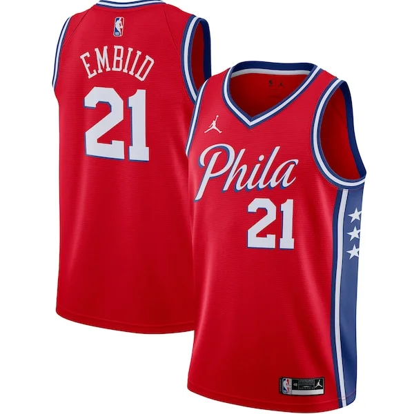 Joel Embiid PHI Swingman Jersey - top-tier NBA - Red game-day
