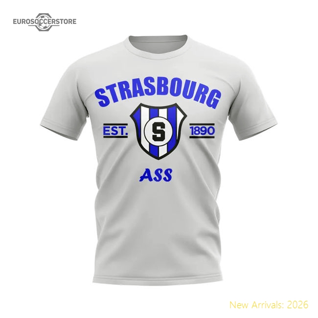 Trending Strasbourg Established Football T-Shirt (White)