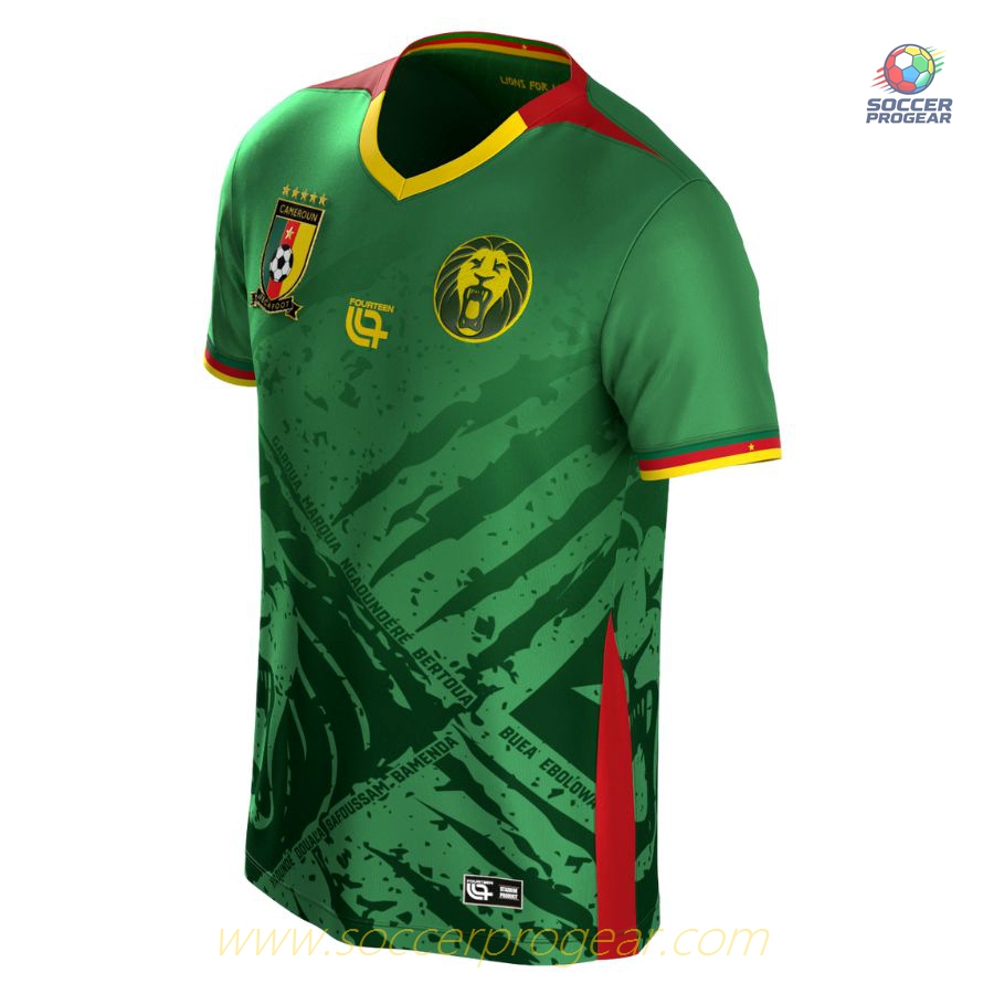 Cameroon Home Team Football Jersey 2025 Season 2026