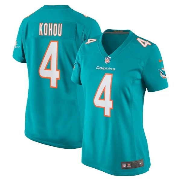 None Kader Kohou Game Jersey - Aqua | NFL Player Jersey | NFL Football