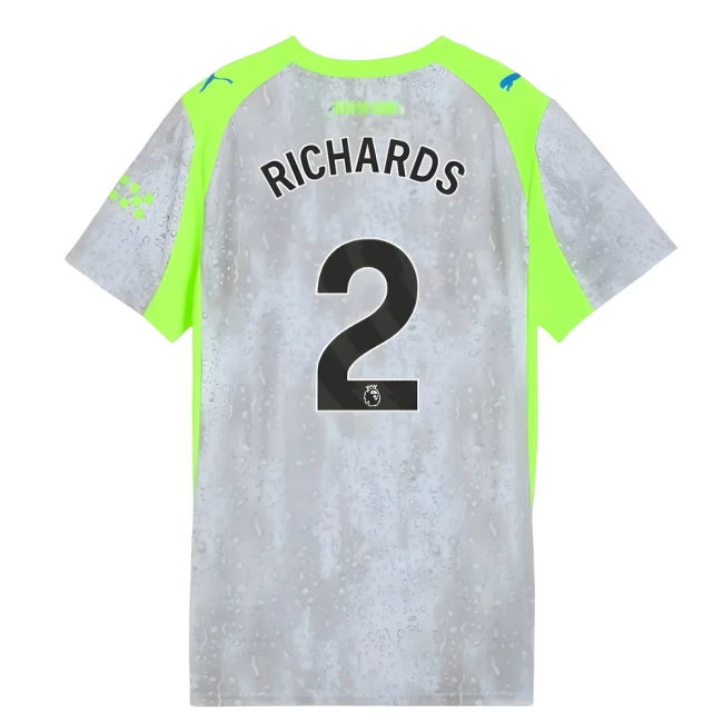 Man City Third Football Jersey 2025-20 Season Richards 2 M Women S