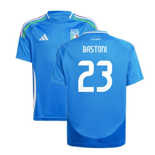 2024-2025 Italy Home Shirt (Kids) (Bastoni 23) Oranje Official