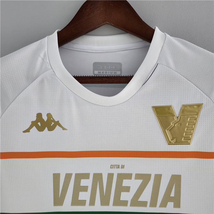 Comfort Fit Venezia FC 2223 Away White Soccer Jersey Football Shirt