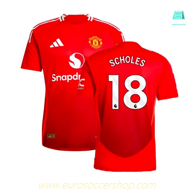 2024-2025 Man Utd Authentic Home Shirt (Scholes 18)