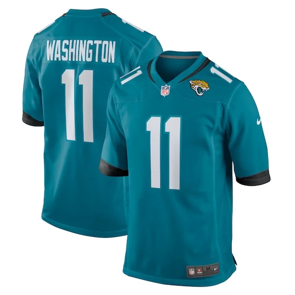 None Parker Washington Game Jersey - Teal | NFL Player Jersey