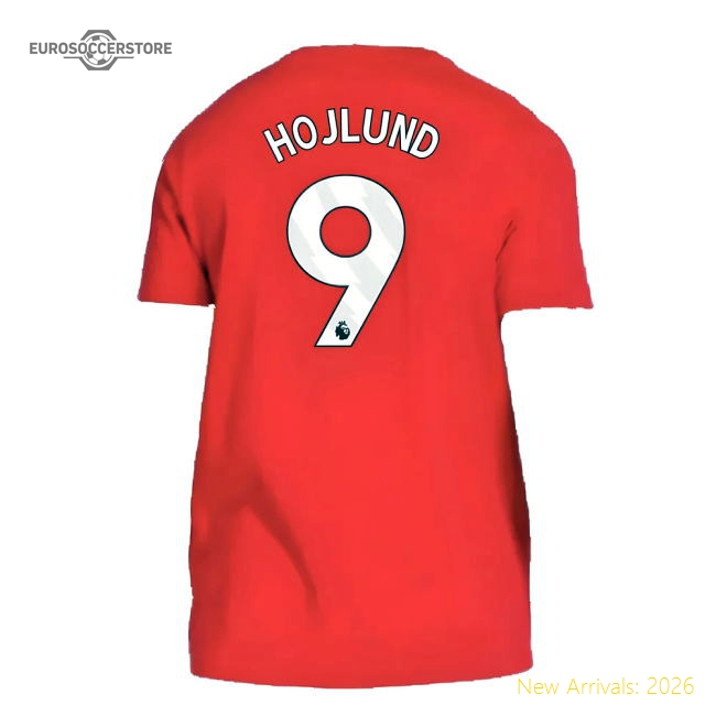 Authentic 2024-2025 Man Utd Dna Tee (red) (hojlund 9) - Premium
