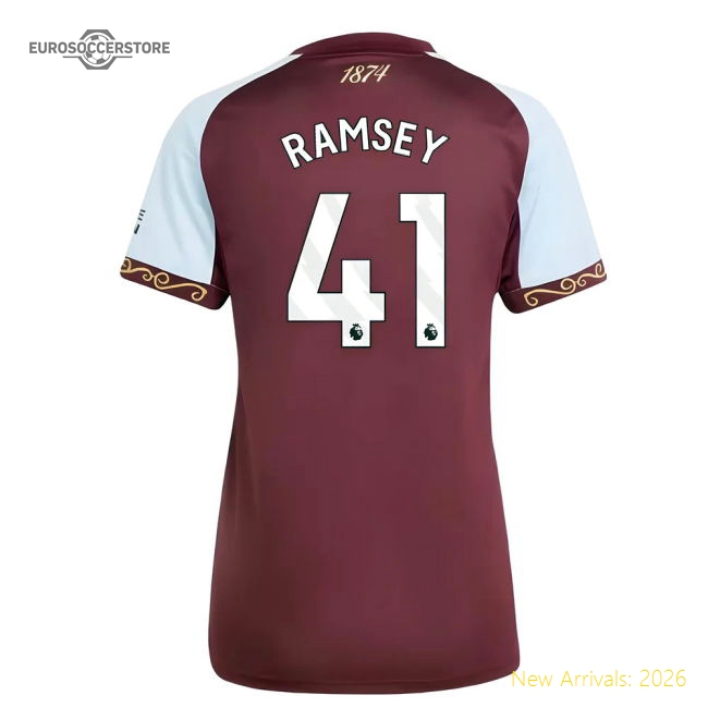 Jersey Womens Ramsey 41 2025-2026 Aston Classic Villa Home