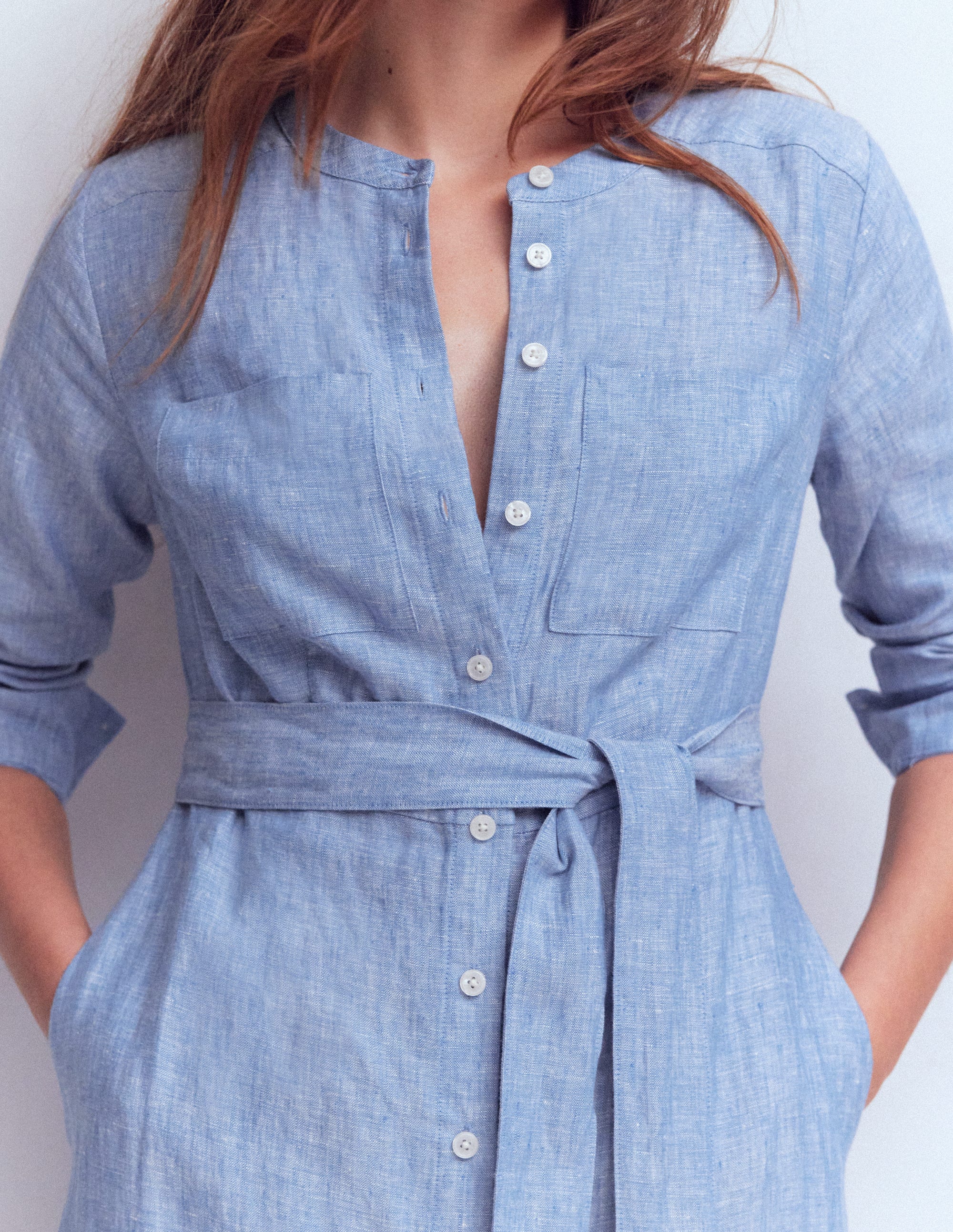 Mollie Linen Midi Dress